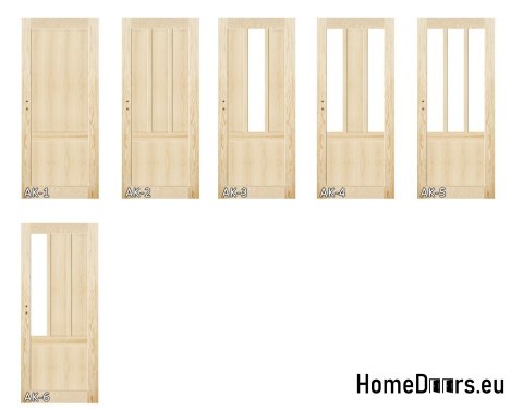 Portes en pin massif avec cadre STOLGEN AK2 60/70/80/90 Portes en pin massif avec cadre STOLGEN AK2 60/70/80/90