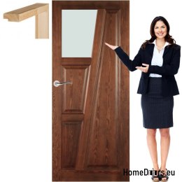 Châssis en bois avec cadre en verre couleur TK2 80