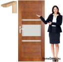 Cadre de porte en bois laque de verre RV6 70