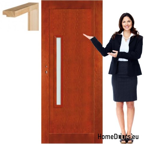 Cadre de porte en bois laque de verre ST1 60