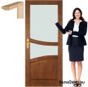 Portes en bois avec vernis couleur cadre SL4 70