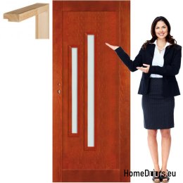 Portes en bois avec vernis couleur cadre ST2 80