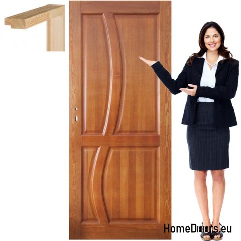 Porte en bois avec cadre couleur RN1 70