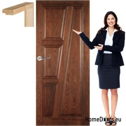 Porte en bois avec cadre couleur TK1 90