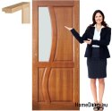 Portes en bois avec cadre vernis couleur RN2 70