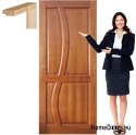 Portes en bois avec cadre laqué complet RN1 80