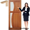 Portes en bois avec cadre en verre laqué RN7 70
