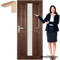 Cadre de porte en bois couleur de la pièce OM6 90