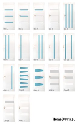 Portes en bois avec cadre vernis couleur OV10 80