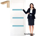Porte en bois avec cadre laqué OV1 90