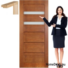 Porte en bois avec cadre pour salle de bain MG17 90
