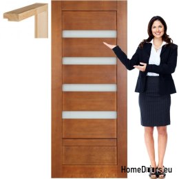 Porte en bois avec cadre couleur MG15 90