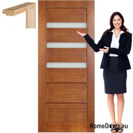 Porte en bois avec cadre couleur MG16 90