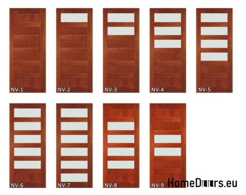 Porte en bois avec cadre coloré NV6 80 Porte en bois avec cadre coloré NV6 80