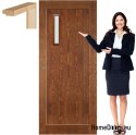 Portes en bois avec cadre vernis couleur MS1 90