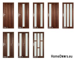 Portes en bois avec cadre laqué complet OM1 70