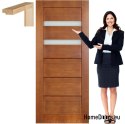 Porte en bois avec cadre laqué MG17 70