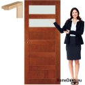 Porte en bois avec cadre laqué NV3 70