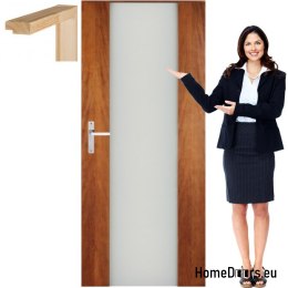 Portes en bois avec cadre en verre laqué MG13 90