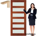 Portes en bois avec cadre en verre laqué NV7 60