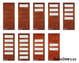 Portes en bois avec laque à cadre en verre NV8 80