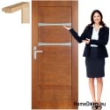 Cadre de porte en bois laque couleur MK8 80