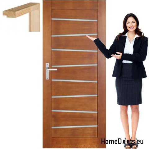 Porte en bois avec cadre couleur MG12 70
