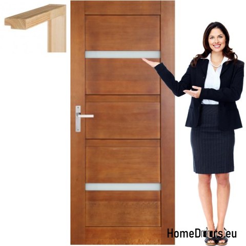 Porte en bois avec cadre laqué MG6 90