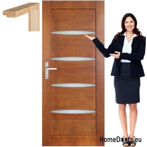Porte en bois avec cadre laqué MK1 60