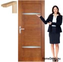 Porte en bois avec cadre laqué MK4 80