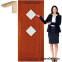 Cadre de porte en bois laque couleur FG2 70