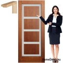 Vernis de cadre de porte en bois coloré EM4 80