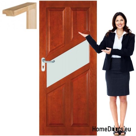 Porte en bois laqué cadre FR9 60