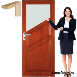 Portes en bois avec vernis couleur cadre FR2 90