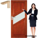 Portes en bois avec cadre couleur vernis FR5 60