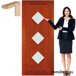 Porte en bois avec cadre laqué FG3 80