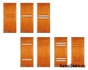 Porte en bois avec cadre couleur HF7 90