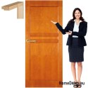 Porte en bois avec cadre laqué complet HF1 70