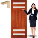 Cadre de porte en bois couleur laque CR10 80