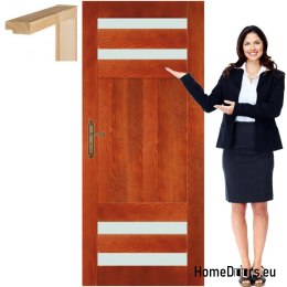 Cadre de porte en bois couleur laque CR10 80