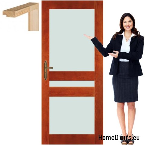 Portes en bois avec vernis couleur cadre CR1 90
