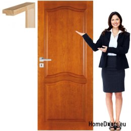 Porte en bois avec cadre couleur complet DT1 90
