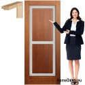 Porte en bois avec cadre laqué EM2 90