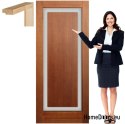 Porte en bois avec cadre laqué complet EM1 70