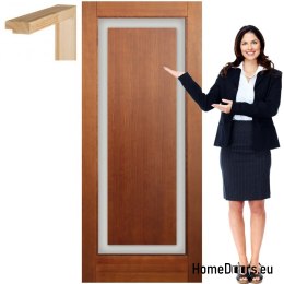Porte en bois avec cadre laqué complet EM1 70