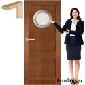 Portes en bois avec cadre bulaj vernis AK7 60