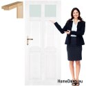 Porte en bois avec cadre pour WC de salle de bain CM5 90