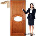 Porte en bois avec cadre laqué AR4 60