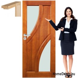 Porte en bois avec cadre laqué BG3 70