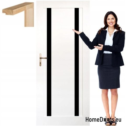 Portes en bois avec cadre vernis couleur OV10 60